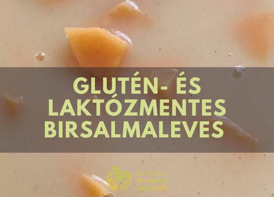 BIRSALMA LEVES RECEPT glutén- és laktózmentesen